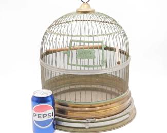 1920s Hendryx Brass Birdcage