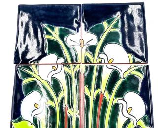 H Venegas Hand-Painted Mexican Talavera Tiles