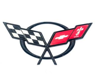 1997-2004 C5 Corvette Crossed Flags Emblem