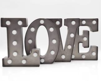 Mr. Christmas Metal LED ‘Love’ Marquee Letters