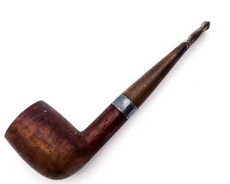 Dr. Plumb’s Flat Grip Tobacco Pipe, 6″ L