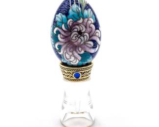 Cloisonne Egg on Joan Rivers Imperial Flowers Base