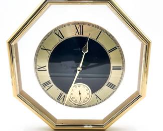 MCM Howard Miller Octagonal Wall Clock