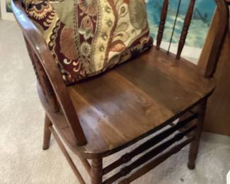 Vintage Oak Captains Chair