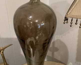 Tall MCM Glass Vase