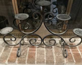 Wrought Iron Candle Stand