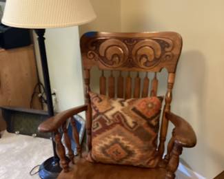 Vintage Oak Rocking Chair