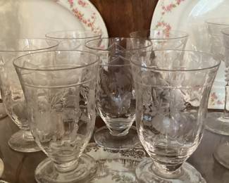 Libby Rock Sharpe Waterford water Glasses