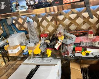 Lots of vintage cars and accessories
