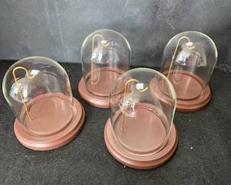 Clear Glass Dome w/Hook and Base for Watches