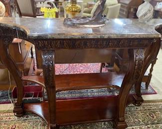 Serpentine Marble Top Console Top