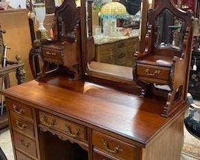 English Carved Vanity