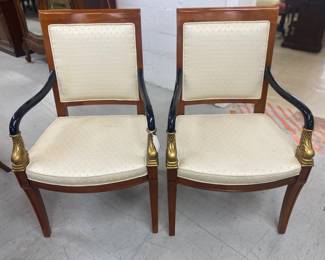 Pr Century Regency Style Chairs