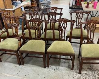 Set 10 Theodore Alexander Chippendale Chairs