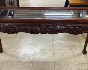 Glass Top Sofa Table