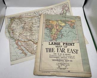 Lot 97 | Vintage Paper Maps United States Far East Paper