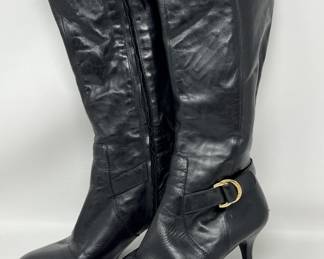 Lot 130f | sz7 Ralph Lauren Knee High Leather Boot