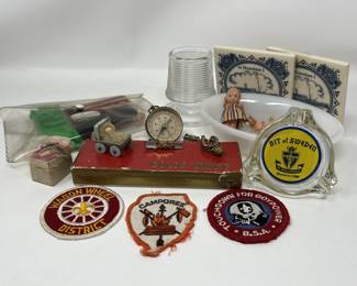 Lot 200 | Vintage Smalls Odd Lot Boy Scouts Babies Baubles
