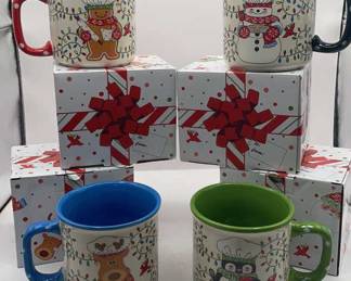 Lot 310 | Christmas Mug Set Temptations Reindeer Penguin
