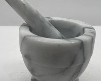 Lot 102 | Stone Mortar And Pestle Set Heavy Marble