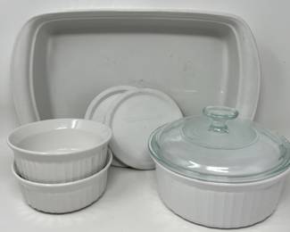 Lot 161 | Corningware Baking French White