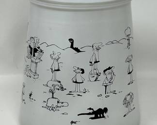 Lot 134 | Johnny Hart BC Cookie Jar Glass Canister