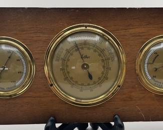 Lot 304 | Vintage Barometer Weather Thermometer