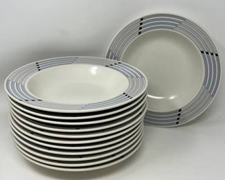 Lot 162 | Mikasa Intaglio Postmodern Stoneware Cereal Bowls