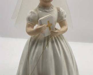 Lot 317 | First Communion Musical Figurine Vintage Porcelain