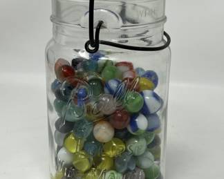Lot 211b | Vintage Marbles in Glass Jar