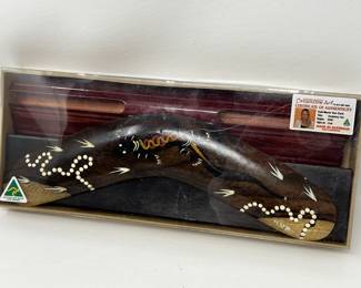 Lot 222 | Dreamtime Art Boomerang Artist Made Australia