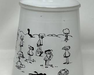 Lot 135 | Johnny Hart BC Cookie Jar Glass Canister