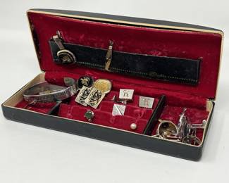 Lot 202 | Men's Jewelry Rings, Cufflinks, Tie Bars