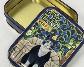 Lot 194 | Keller Charles of Philly Cat Tin Stash Box c1990s