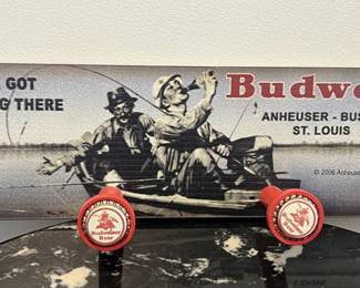 Lot 10 | Budweiser Fishing Motif Coat Rack Clothing