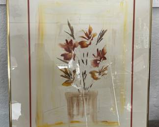 Lot 272 | Watercolor Lithograph Print in Heavy Frame
