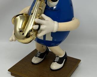 Lot 181 | M&Ms Dispenser Blue M&M Saxophone Vintage