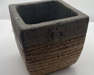 Lot 50 | Square Stone Planter Heavy Pottery Gardening