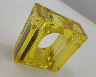 Lot 25 | Yellow Acrylic Vintage Salt & Pepper Shaker
