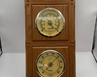 Lot 305 | Vintage Barometer Thermometer Humidity