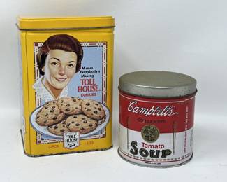 Lot 246 | Campbells Soup Tin Can Stashbox, Nestle Cookie