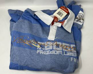 Lot 119 | NWT Rocawear Screenprint Longsleeve Polo Shirt