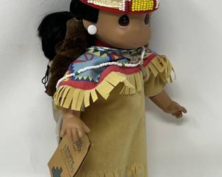 Lot 182 | Precious Moments Native American Indian Doll w Papoose