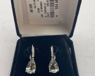 Lot 346 | Gemstone Earrings Sterling Silver