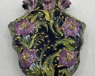 Lot 89 | Eastern European Pottery Floral Pocket Vase