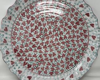Lot 163 | Artist Signed HUGE Pottery Platter Plate