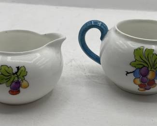 Lot 93 | Crown Staffordshire Cream and Sugar Set 10993
