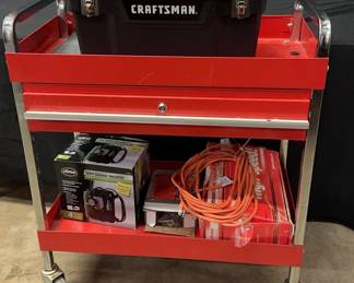 Craftsman Toolbox, Garage Cart, Dolly Tool Assortment