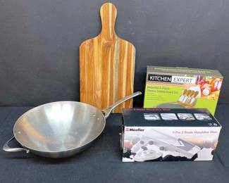 Calphalon 13 Wok, Mueller Mandolins Slicer And More