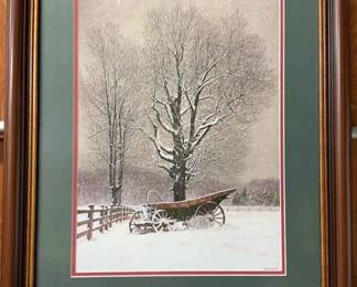 Bob Timberlake February at Riverwood Framed And Signed Print